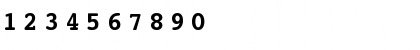 Download Courier SWA Bold Font Numeric Preview