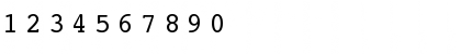 Download Courier SWA Roman Font Numeric Preview