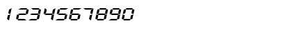 Download DigifaceWide Italic Font Numeric Preview