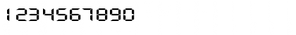 Download DigifaceWide Regular Font Numeric Preview
