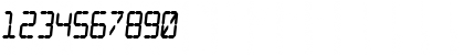 Download Digital dream Fat Skew Narrow Regular Font Numeric Preview