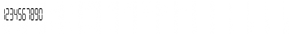 Download Digital Readout CondUpright Regular Font Numeric Preview