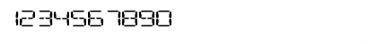 Download Digital Readout ExpUpright Regular Font Numeric Preview