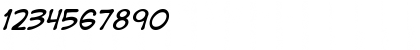 Download DigitalStrip Italic Font Numeric Preview