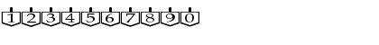 Download Dreidels Regular Font Numeric Preview