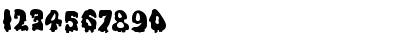 Download DrippingGoo Regular Font Numeric Preview