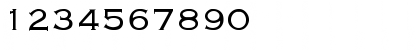 Download Engraver-Light Regular Font Numeric Preview