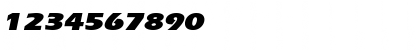 Download ErgoeBlackExpanded Italic Font Numeric Preview