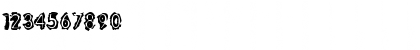 Download Evil Cow Regular Font Numeric Preview