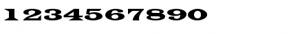 Download Evita Regular Font Numeric Preview