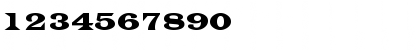 Download EvitaCondensed Regular Font Numeric Preview