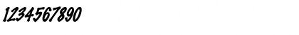 Download FeltMark Italic Font Numeric Preview