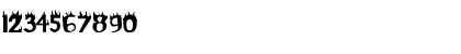 Download Flame Regular Font Numeric Preview