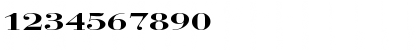 Download Bodoni Extended Regular Font Numeric Preview