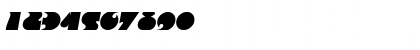 Download Frenzy Italic Font Numeric Preview