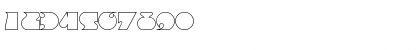 Download FrenzyOutline Regular Font Numeric Preview