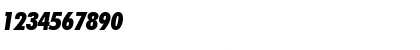 Download Futura Extra Black Italic Font Numeric Preview