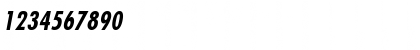 Download FuturistCondensed Bold Italic Font Numeric Preview