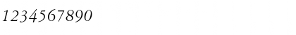 Download Garamond Reprise SSi Italic Font Numeric Preview
