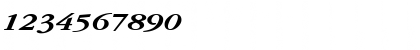 Download GarnetBroad Bold Italic Font Numeric Preview