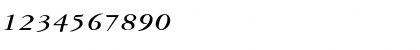 Download GarnetBroad Italic Font Numeric Preview