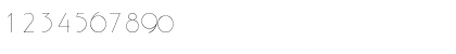 Download Gatsby Regular Font Numeric Preview