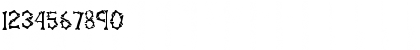 Download GE Them Bones Regular Font Numeric Preview