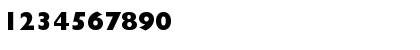 Download Gill Black SSi Extra Bold Font Numeric Preview