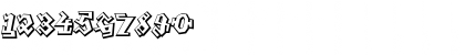 Download Graffiti Treat Regular Font Numeric Preview