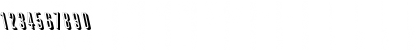 Download GreatShadowBackslant Regular Font Numeric Preview