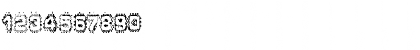 Download Grunge Puddles Regular Font Numeric Preview
