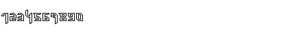Download HammerheadOutline Regular Font Numeric Preview