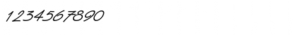 Download HandStroke Italic Font Numeric Preview