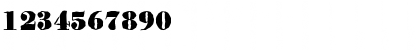 Download BodoniAntique-Black Regular Font Numeric Preview