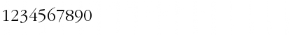 Download IGaramond Regular Font Numeric Preview