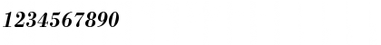 Download BodoniAntTDemBolItaRo1 Regular Font Numeric Preview