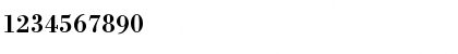 Download BodoniAntTEEDemBol Regular Font Numeric Preview
