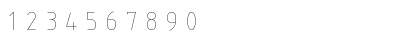 Download ISOCT Regular Font Numeric Preview