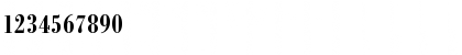 Download BodoniAntTEEDemBolCon Regular Font Numeric Preview
