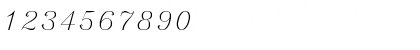 Download ItalicC Regular Font Numeric Preview