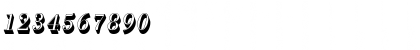 Download BodoniAntTLigItaSh1 Regular Font Numeric Preview