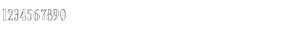 Download BodoniAntTRegConOu1 Regular Font Numeric Preview