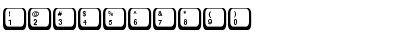 Download KeyCaps Normal Font Numeric Preview