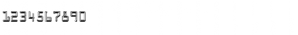 Download Kredit Embossed Font Numeric Preview
