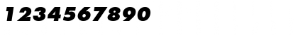 Download Kudos Black SSi Extra Bold Italic Font Numeric Preview