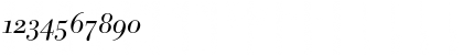 Download BodoniBEOldstyleFigures-Light LightItalic Font Numeric Preview