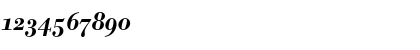 Download BodoniBEOldstyleFigures-Medium MediumItalic Font Numeric Preview