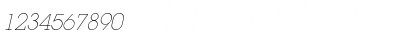 Download Lapland Light Italic Font Numeric Preview