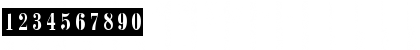 Download BodoniCameoCTT Regular Font Numeric Preview