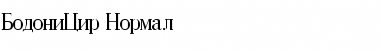 Download BodoniCir Normal Font Title Preview